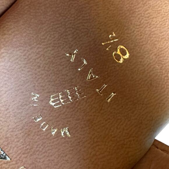 Womens Sandals Size 8.5 Wedge Slip on Open Toe - Picture 6 of 8